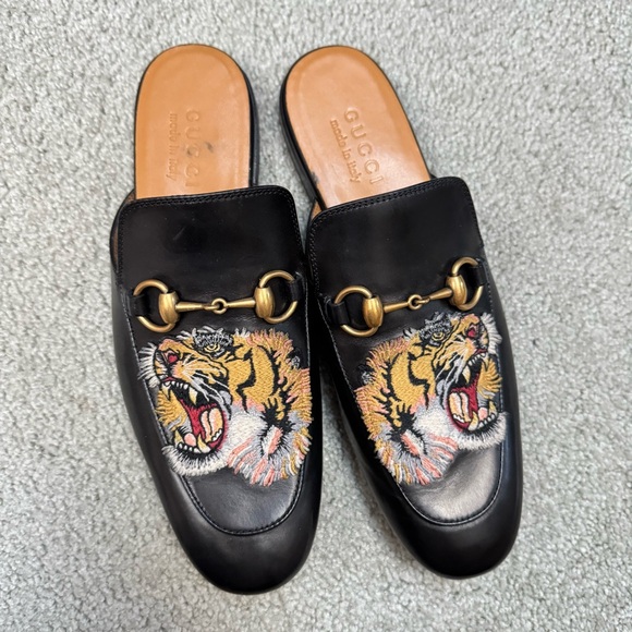 Gucci King Tiger Princeton Leather Loafer For Men Size 6 - Picture 2 of 8